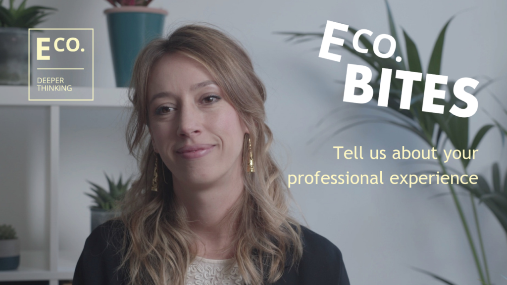 E Co. bites: Tell us about your professional experience (Dr. Silvia Emili)